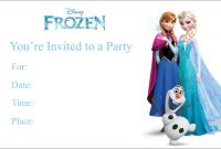Frozen Free Printable Birthday Party Invitation Personalized Party throughout Frozen Birthday Card Template