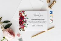 Funeral Thank You Cards Printable Funeral Thank You Notes  Etsy for Sympathy Thank You Card Template