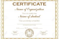 General Purpose Certificate Or Award With Sample Text That Can in Academic Award Certificate Template