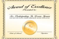 Generic Award Certificate In Vector Format  Trashedgraphics in Generic Certificate Template