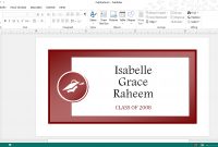 Get Microsoft's Best Graduation Templates with regard to Name Tag Template Word 2010