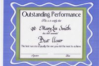 Get New Performance Certificates  Certificate Templates with Best Performance Certificate Template