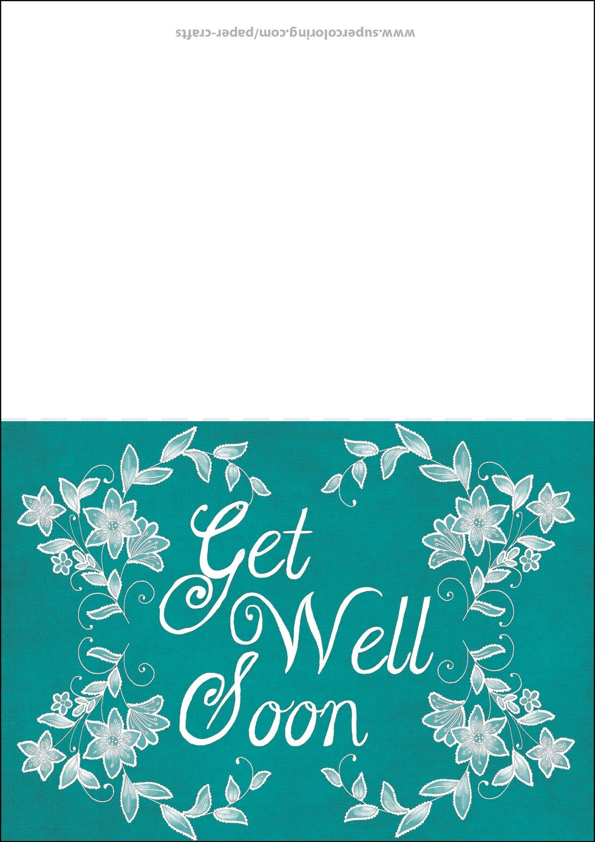 Get Well Soon Card Template  Free Printable Papercraft Templates regarding Get Well Soon Card Template