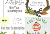 Gift A Magazine Subscription With Our Free Printable Cards inside Magazine Subscription Gift Certificate Template