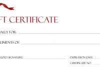 Gift Certificate Template Design Ideas Unusual For Free inside Massage Gift Certificate Template Free Printable