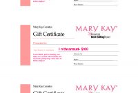 Gift Certificates  Mary Kay Gift Certificate Checo That with regard to Nail Gift Certificate Template Free