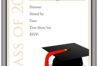 Graduation Invitations Graduation Party Invitation Templates Free throughout Free Graduation Invitation Templates For Word