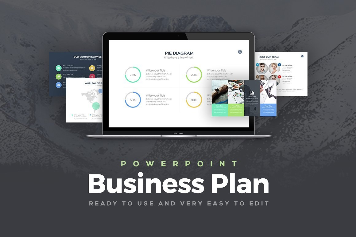 Great Business Plan Powerpoint Templates regarding Business Plan Template Powerpoint Free Download