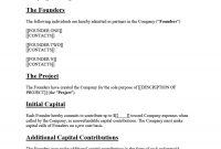 Great Founders Agreement Tramples For Any Startup ᐅ throughout Startup Founders Agreement Template