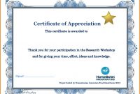 Great Template For Certificate Of Participation In Workshop Images in Certificate Of Participation In Workshop Template
