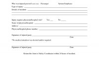 Guest Incident Report  Papakcmic for Generic Incident Report Template