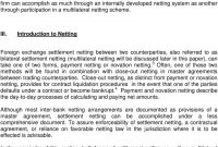 Guidelines For Foreign Exchange Settlement Netting  Pdf with Master Risk Participation Agreement Template