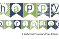 Happy Birthday Banner Template Printable  World Of Label regarding Free Printable Party Banner Templates