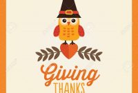 Happy Thanksgiving Day Card Poster Or Menu Template In Cream pertaining to Thanksgiving Day Menu Template