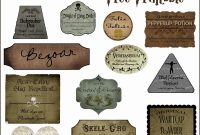 Harry Potter Potion Label Printables with regard to Potion Label Template