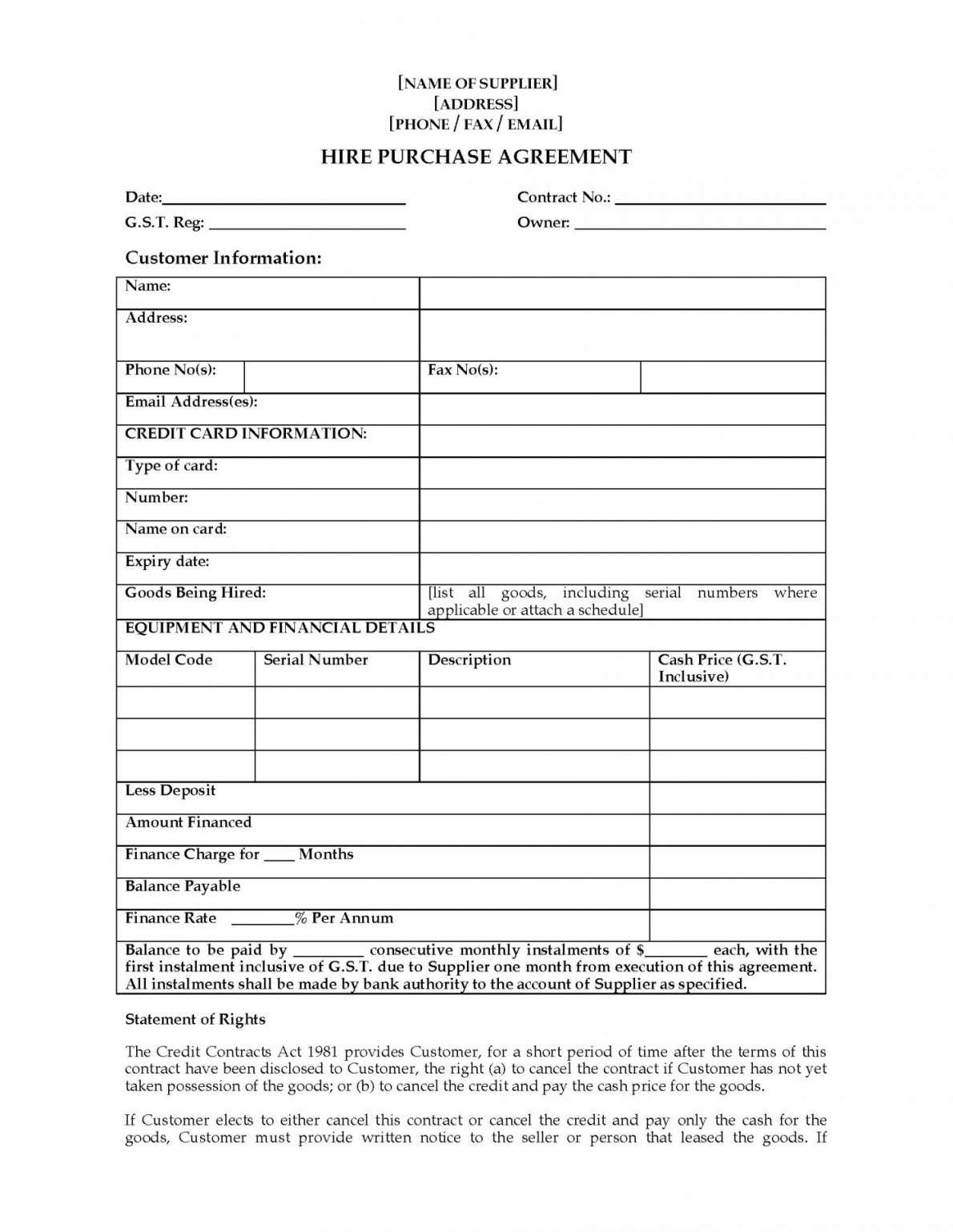 Hd Picture Of Credit Hire Agreement Template For You – Malatestas regarding Credit Hire Agreement Template
