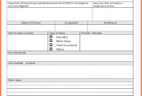 Health Incident Report Form  Sansurabionetassociats throughout Health And Safety Incident Report Form Template
