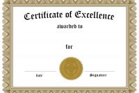 Helloalive Certificate Templates Free Printable Of Excellence intended for Best Teacher Certificate Templates Free