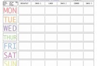 Here Is A Blank Meal Plan Template You Can Use Diet Plan Printable within Meal Plan Template Word