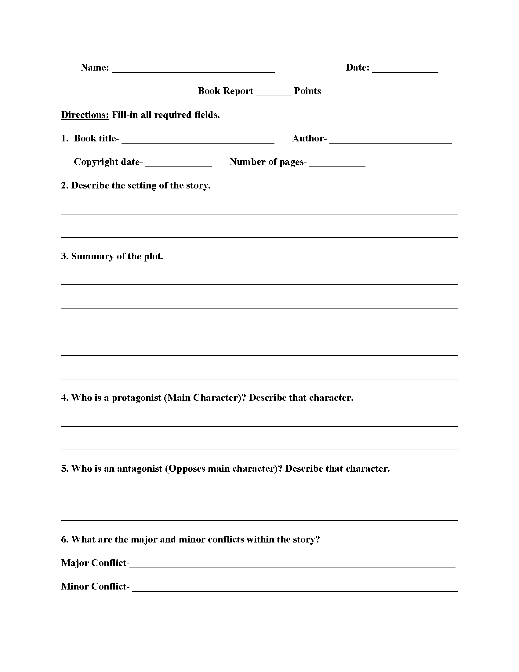 High School Book Report Worksheets  Education  High School Books throughout High School Book Report Template