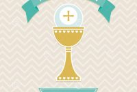 Holy Communion Card Template Stock Vector  Illustration Of Design with regard to First Holy Communion Banner Templates