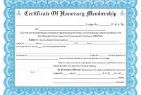 Honorary Membership Certificate Template Word inside Llc Membership Certificate Template Word