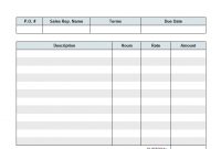 Hourly Service Billing Sample inside Invoice Template For Dj Services