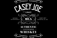 How To Create A Jack Danielsinspired Whiskey Label In Adobe for Jack Daniels Label Template
