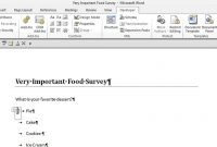How To Create A Survey With Radio Buttons In Microsoft Word  Office with regard to Poll Template For Word