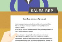How To Draft A Sales Representative Agreement With Pictures with Sales Representation Agreement Template