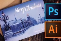 How To Make A Christmas Card With Photoshop Or Illustrator  Youtube in Adobe Illustrator Christmas Card Template