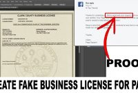 How To Make Fake Document  Business License For Facebook Page pertaining to Fake Business License Template