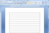 How To Make Lined Paper In Word   Steps With Pictures for Notebook Paper Template For Word