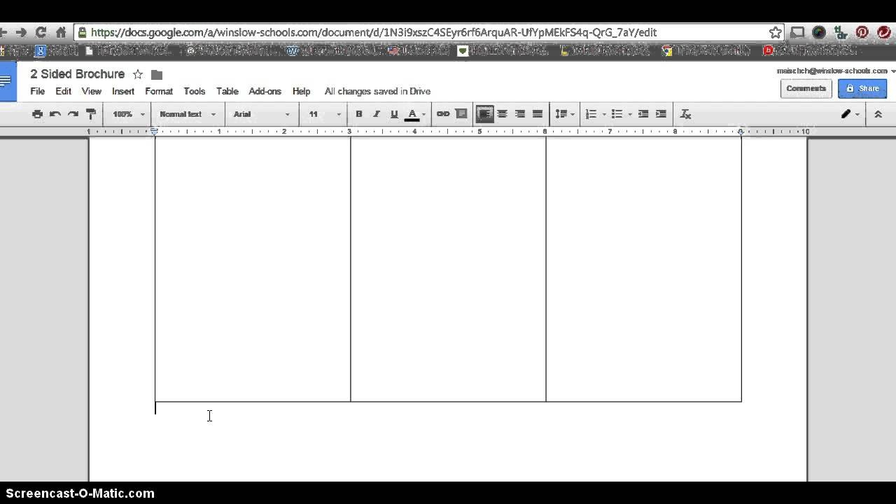 How To Make  Sided Brochure With Google Docs  Youtube with Brochure Template For Google Docs