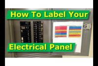 How To Map Out Label Your Electrical Panelfuse Panel Diagram  Youtube intended for Circuit Panel Label Template