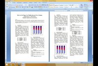 How To Set Two Column Paper For Publication  Youtube within Scientific Paper Template Word 2010