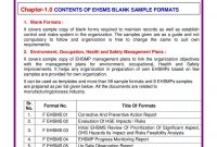 Hse Sample Forms  Pdf Flipbook in Hse Report Template