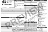 Hvac Invoice Form Time  Materials Work Order  Hvac Sticker in Time And Material Invoice Template