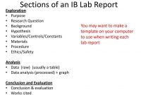 Ib Biology Lab Report Guidelines  Ppt Download in Ib Lab Report Template