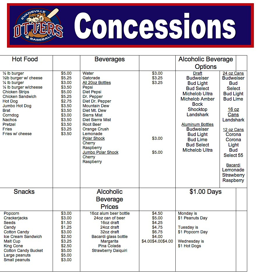 Ideas Collection For Concession Stand Menu Template On Free  Wosing within Concession Stand Menu Template