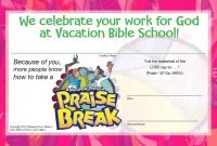Image Result For Vbs Certificate  Free Templates  Vacation with regard to Free Vbs Certificate Templates