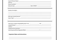 Incident Report Form Example  Sansurabionetassociats in Customer Incident Report Form Template