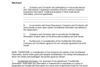 Independent Contractor Noncompete Agreement Template  Eforms throughout Subcontractor Non Compete Agreement Template
