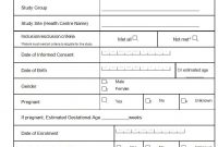 Informed Consent Form Case Report The History Of Informed  Saoirse within Case Report Form Template