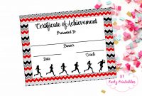 Instant Download  Cross Country Certificate  Track And Field  Running  Certificate  Jogathon Printable  Running Achievement within Track And Field Certificate Templates Free