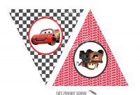 Instant Download  Printable Cars Themed Happy Birthday Banner with Cars Birthday Banner Template