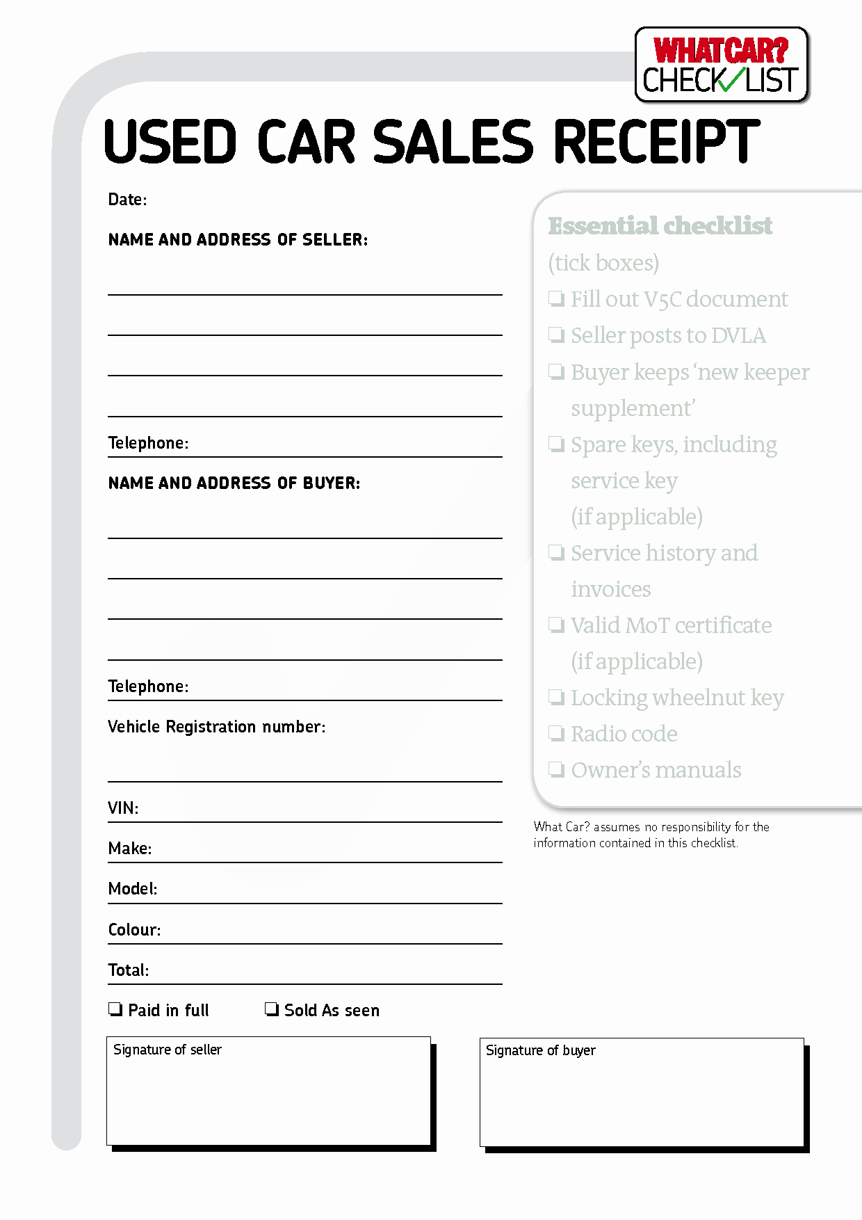 Invoice And Receipt Template And Car Sales Invoice Template Uk regarding Car Sales Invoice Template Uk
