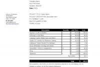 Invoice Template For Dj Services – Spreadsheet Collections with Invoice Template For Dj Services