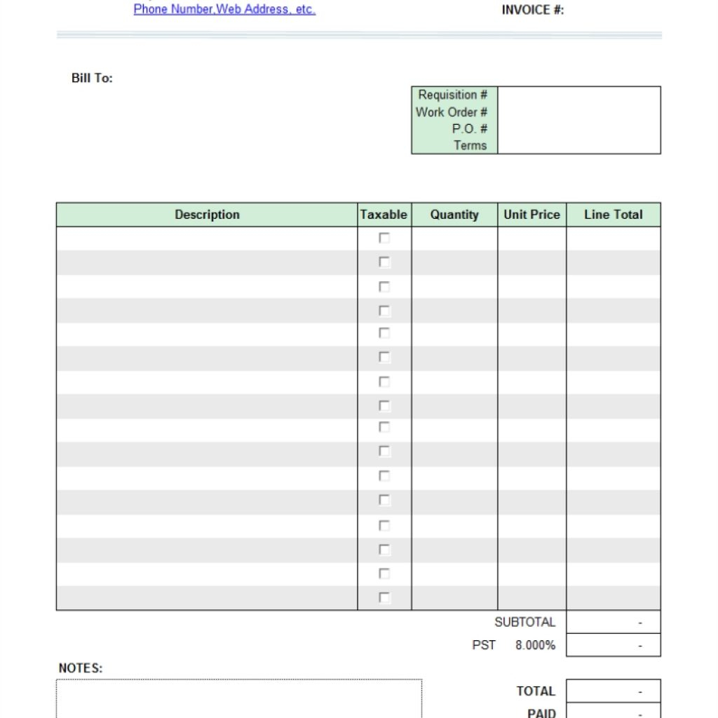 Invoice Template For Work Performed Templates Dascoop Info Design throughout Invoice Template For Work Done