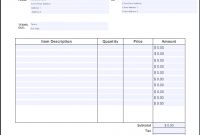Invoice Template Pdf  Free From Invoice Simple in Invoice Template Filetype Doc